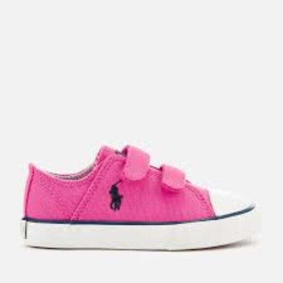 Polo Ralph Lauren Other - Polo Ralph Lauren Size 7 Pink Canvas Velcro Shoes